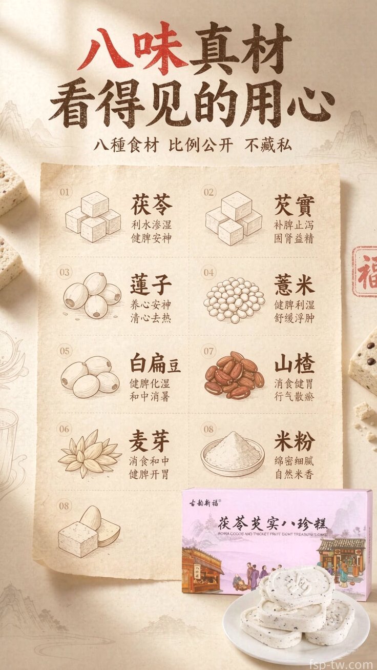 八珍糕 - 成分全覽