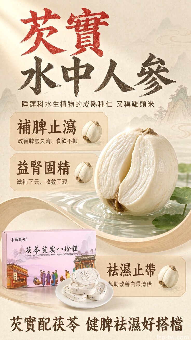 八珍糕 - 芡實功效